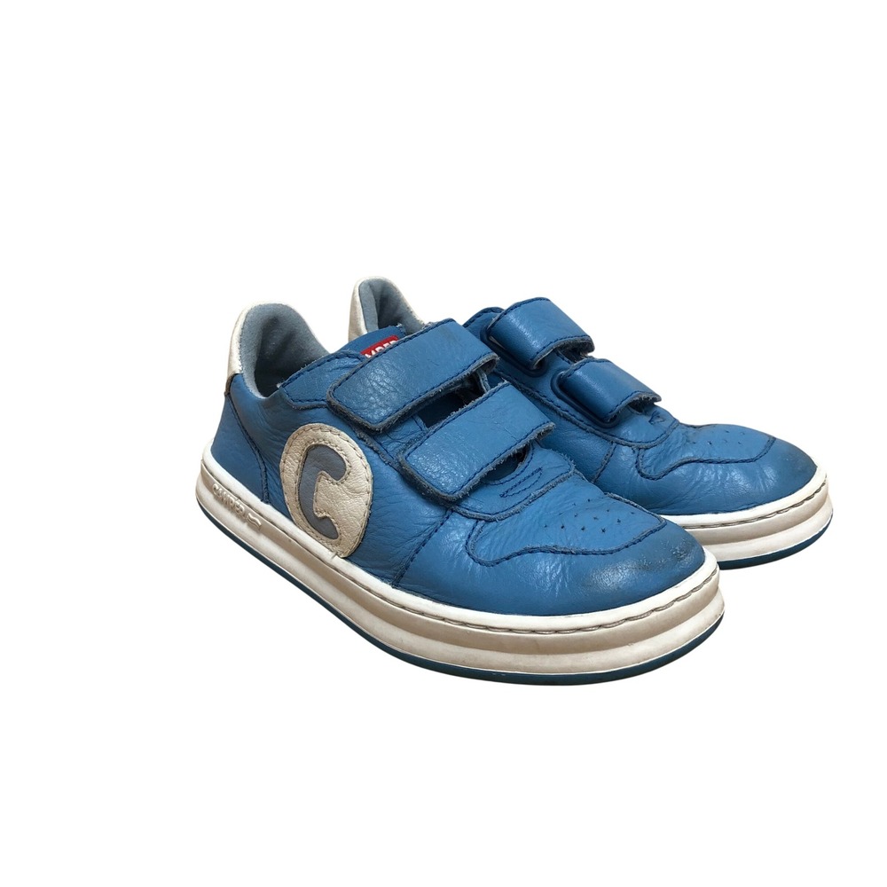 Camper Sneakers Unisex EU 26 Toddler Blue Leather Hook Loop K800436-023